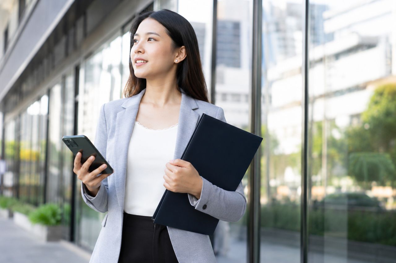 Confident professional ready for the next career step